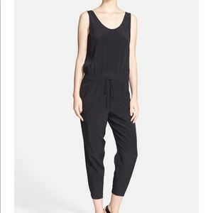 Vince Sleeveless Silk Jumpsuit
